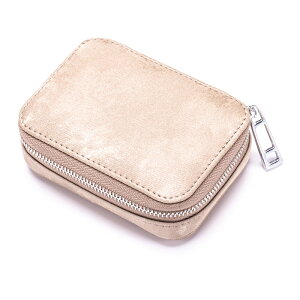 【クーポンで最大30%OFF★お買い物マラソン限定】ミラー付き ポーチ コンパクト 薄型 スリム マルチケース リップケース 口紅入れ レディース 本革 小物入れ レザー 高見え おしゃれ 大人 か