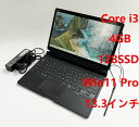 富士通 FUJITSU ノートパソコン タブレットPC 2 in 1 ARROWS Tab Q739 Q739/AE 第8世代 CPU Core i3 (8145U) メモリ4GB SSD128GB 13.3インチ タッチパネル 【中古】【良い】【73727314142442207】