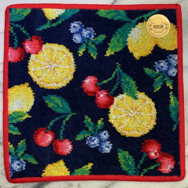 正規品【フェイラー FEILER】　ハンカチタオル（M)　ラフルッタ・ネイビー【楽ギフ_包装選択】【楽ギフ_メッセ入力】プレゼント　女性　誕生日　クリスマス　母の日