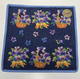 正規品【フェイラー FEILER】　ハンカチタオル（M)　アメイジングバイオレット　ネイビー【楽ギフ_包装選択】【楽ギフ_メッセ入力】プレゼント　女性　誕生日　クリスマス　母の日