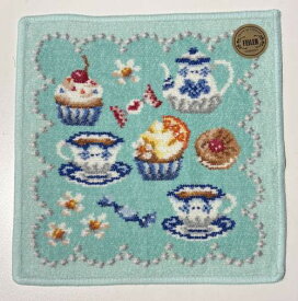 正規品【フェイラー FEILER】　ハンカチタオル（M)　スウィートトリート・ペールグリーン【楽ギフ_包装選択】【楽ギフ_メッセ入力】プレゼント　女性　誕生日　クリスマス　母の日