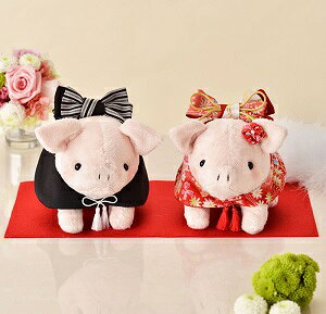 【手作りキット】はんなりぶーちゃん(ピンク)【ブタ 結婚式 ブライダル ウェディング ウエディング ウェルカム マスコット ドール】 【パナミ手芸メーカー直販 タカギ繊維】