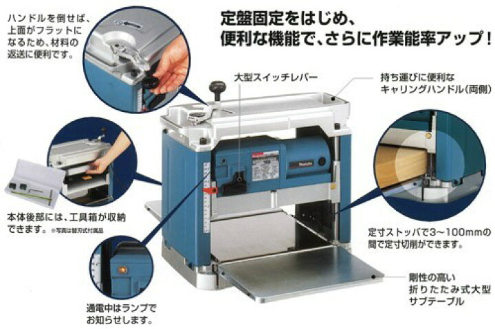 makitaマキタ 2012NB 自動カンナ 304mm 改めよ 木工用 切削100V