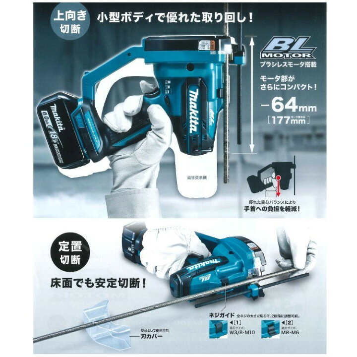 楽天市場】マキタ(makita) SC102DZK 全ネジカッター 本体+ 