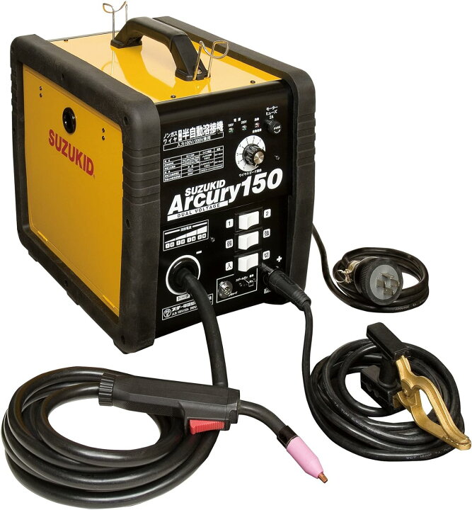 楽天市場】ノンガス100V/200V兼用半自動溶接機 スズキッド (SUZUKID 