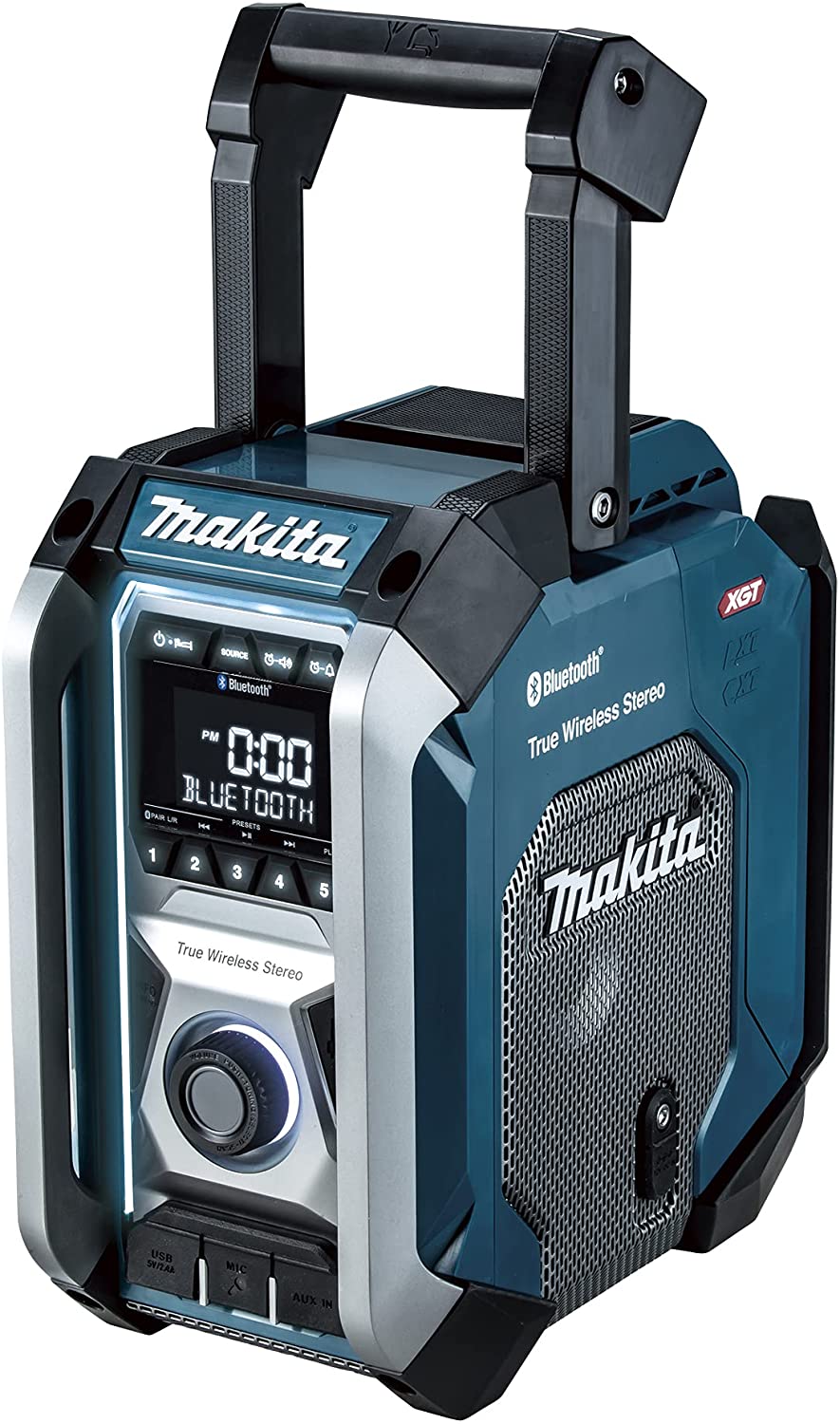 マキタ(makita) MR005GZ 青 充電式ラジオ スピーカー ハイブリッド電源 本体のみ マルチアンプ ウーファー内蔵