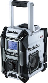 マキタ(makita) MR001GZW 白 充電式ラジオ ハイブリッド電源 本体のみ 大型スピーカー×2【3193】