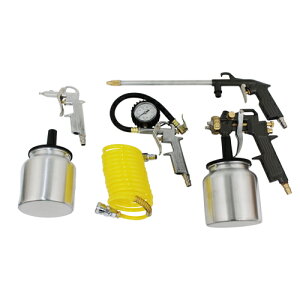 E-Value コンビニエアー5キット AK-5000 自動車タイヤの空気入れ・粗塗り塗装・洗浄用エンジンクリーナー・ほこり飛ばし