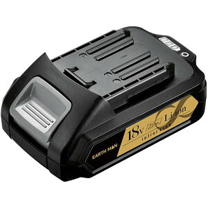 ���V EARTH MAN 18V 2.0Ah ��p �o�b�e���[�p�b�N BP-180LiGA USB�o�͕t��
