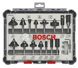 ボッシュ(BOSCH) ルーター・トリマービットセット(15種・15本入) 2607017471