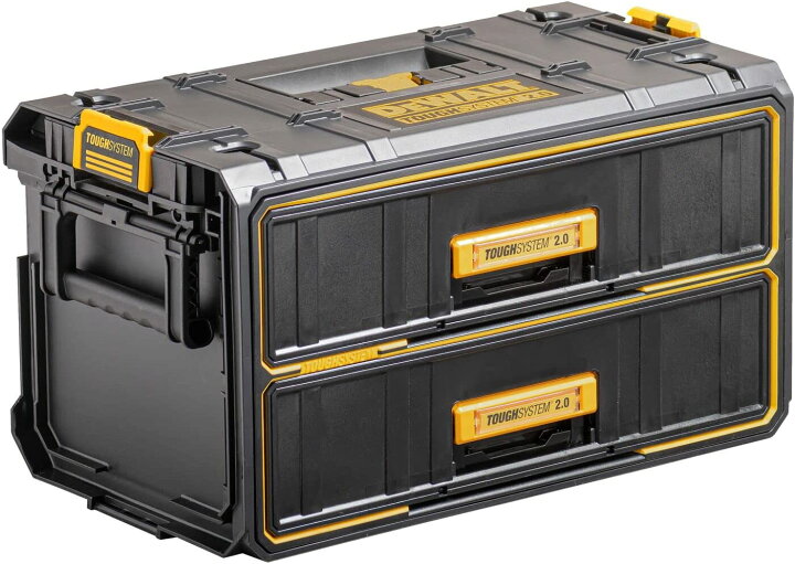 楽天市場】デウォルト(DEWALT) タフシステム2.0 2段チェスト 工具箱 