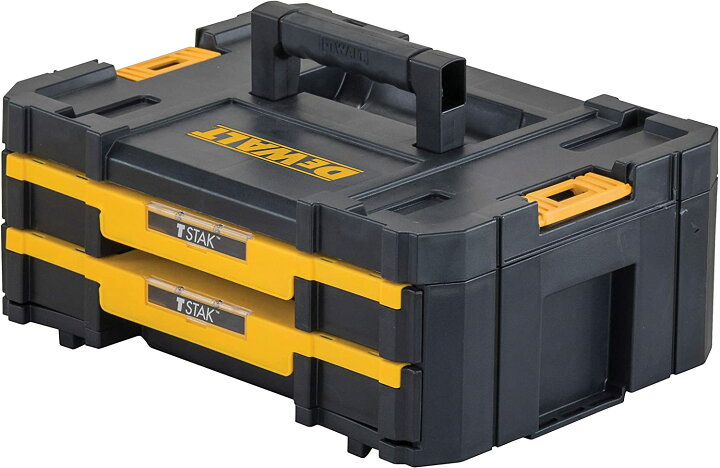 楽天市場】デウォルト(DEWALT) TSTAK 2段 チェスト 工具箱 収納ケース  