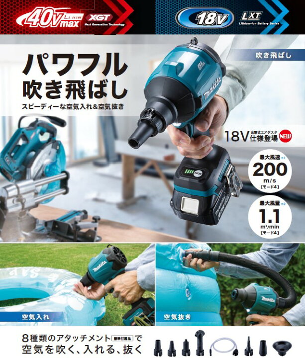 楽天市場】マキタ(makita) 充電式エアダスター AS180DZ 18V【本体のみ  