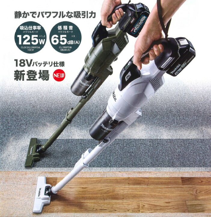 楽天市場】マキタ(makita) 充電式クリーナー CL284FDRFO オリーブ 