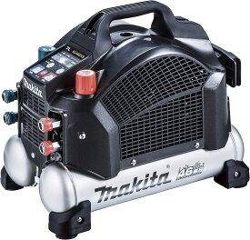 マキタ(makita) AC462XSB エアコンプレッサー 黒 タンク7L エア量322L 【メーカー2年間保証付き】高圧×2 常圧×2