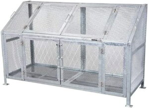 ゴミストッカー メッシュごみ収集庫180 KDB-1800N ニオイがこもらない 76×112×185cm グリーンライフ【代引不可】