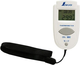 シンワ測定 73009／放射温度計 A ミニ 時計機能付 放射率可変タイプ