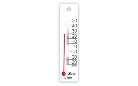 シンワ測定 温度計 プチサーモ スクエア タテ 12cm ホワイト 48705