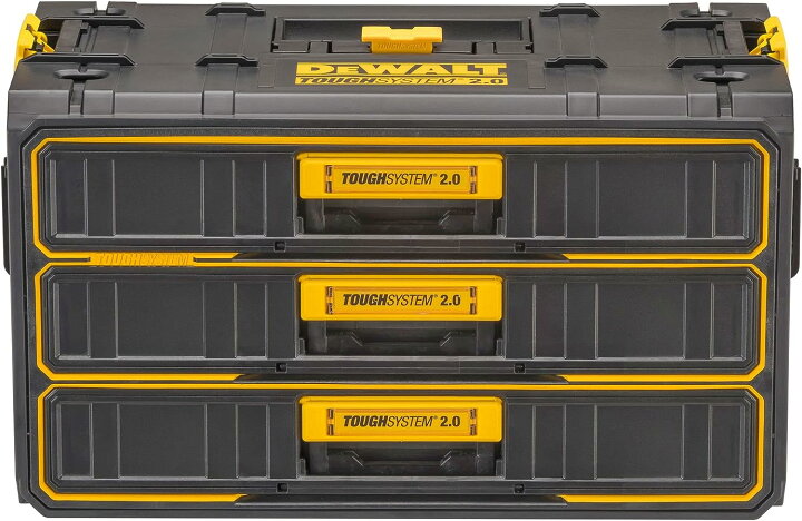楽天市場】デウォルト(DEWALT) タフシステム2.0 3段チェスト 工具箱 