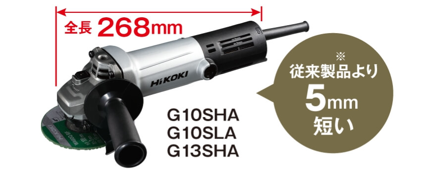 楽天市場】HiKOKI(ハイコーキ) G13SHA(E) スナップスイッチ 3P可倒式