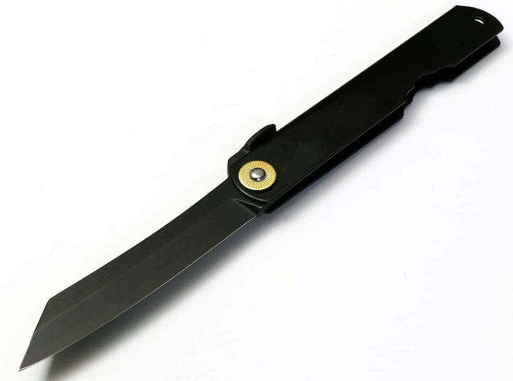 楽天市場】肥後守 ナイフ 特別仕様 オール ブラック 大 青紙割込両刃  