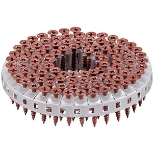 マキタ(makita) F-70827 28mm(アカ) ボードネジ カラー連結ビス(コイルタイプ) RS3928DC 赤 1箱4000本入(1巻100本×20巻×2箱)