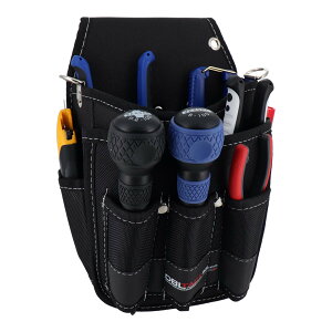 DBLTACT 腰袋 2段(200mm/170mm) DT-21-BK タフ設計の使い心地と安心感 軽くて丈夫