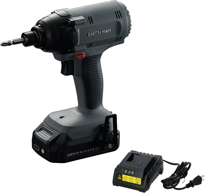 楽天市場】高儀 EARTH MAN(アースマン) 18V 充電式 インパクト 