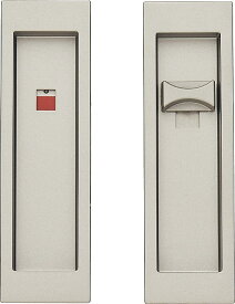 パナソニック ベリティス 内装ドア 角型引手 C1型 表示鍵 サテンシルバー色(塗装) MJE2PC14ST ワンタッチ 標準 ※洗面/トイレ用