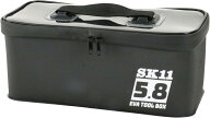 SK11(藤原産業) EVAツールボックス SEVA-5.8-BK ブラック 5.8L EVA素材で水に強く軽くて丈夫