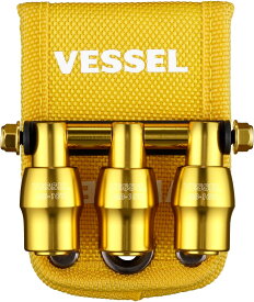 ベッセル(VESSEL) クイックキャッチャー 3連ホルダー 限定色 イエロー QB-10B3YY
