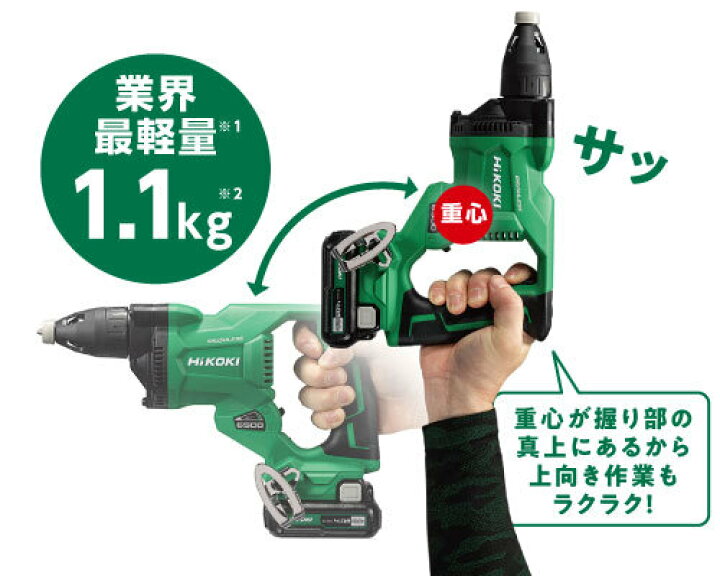 楽天市場】HiKOKI(ハイコーキ) W12DA(2LS) 充電式スクリュードライバー 