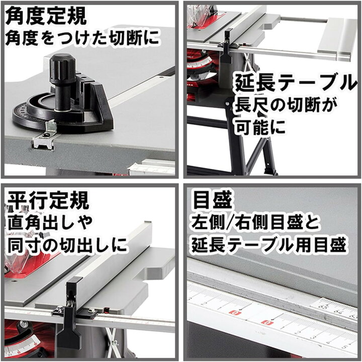楽天市場】SK11(藤原産業) テーブルソー 最大幅1000×奥行570mm STS 