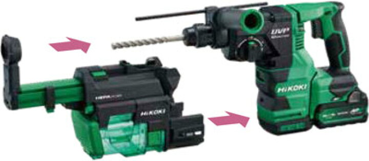 楽天市場】HiKOKI(ハイコーキ) DH3628DA(2XPBZ) 充電式28mmハンマー 