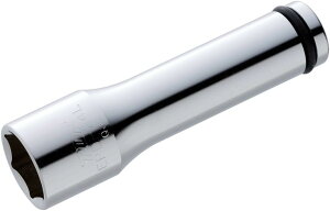 TOP工業(トップ工業) 建築用 ロングインパクトソケット 差込角12.7mm 6角サーフェイス 深穴・長ボルト作業向け 高耐久【リング・ピン付】 EPD-24L 差込角:12.7mm(1/2) 対辺寸法S:24mm 全長:120mm 奥行:100