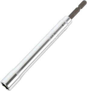 TOP工業(トップ工業) 電動ドリル用 強軸ソケットロングタイプ ETS-12L 6角サーフェイス設計 耐久性抜群 40V対応 ロング設計 165mm インパクトドライバー・電動ドリル対応 SCM435鋼製 対辺寸法S:12mm L