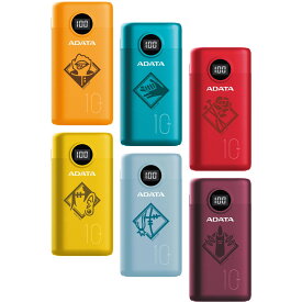 【在庫限り】ADATA 呪術廻戦 モバイルバッテリー 10000mAh 急速充電対応 USB-C入力ポート USB-A デジタルディスプレイ搭載 3台同時充電 AP10000QCD
