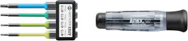 アネックス(ANEX) 精密ヘクスローブドライバーセット 3610-S1 T5/T6/T8/T10対応 ビット4本組 マグネット無し パソコン・精密機器用 日本製