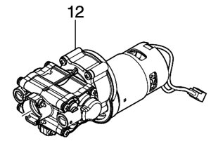 マキタ(makita) 部品 MHW180D用 LX00000015 モータポンプアッセンブリ 図番12