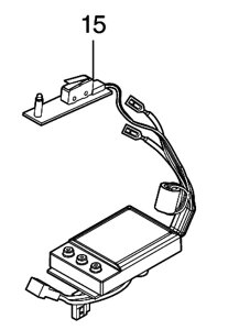 マキタ(makita) 部品 MHW180D用 LX00000019 コントローラユニット 図番15