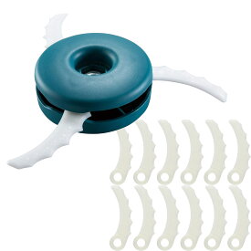 マキタ(makita) A-68323＋A-68345 樹脂刃ベースセット品＋替刃12枚セット φ230mm対応 刈払機用 樹脂刃3枚式 替刃セット 草刈機用アクセサリー