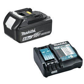 楽天ランキング入賞!!【在庫限り】マキタ(makita) 18Vバッテリー＆急速充電器セット BL1860B(6.0Ah) DC18RF 純正 正規販売店 高容量 急速充電対応 電動工具用 国内流通品