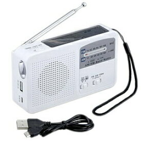 セーブ・インダストリー マルチレスキューラジオ SV-5745 ソーラー充電・手回し発電・AM/FMラジオ対応 140×80×35mm 高さ8cm 重量232g