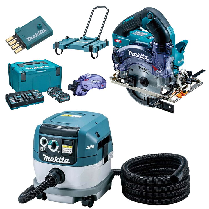 楽天市場】マキタ(makita) 無線連動集塵機+40Vmax 125mm充電式防塵 