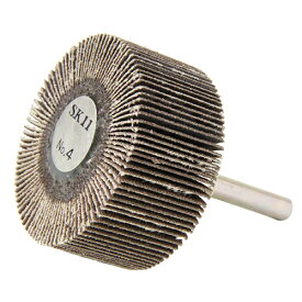 SK11 フラップホイル No.4 50X25X6/#100 軸径6mm 粒度100 電気ドリル エアーグラインダー用 金属 木工の研磨 サビ落とし 塗装はがしに