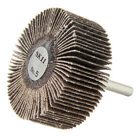 SK11 フラップホイル 60X25X6/#60 60mm径×25mm 軸径6mm 粒度60 電気ドリル エアーグラインダー用 金属研磨 サビ落とし 塗装はがし 木工研磨に