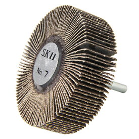 SK11 フラップホイル No.7 80X25X6/#60 80mm径×25mm 軸径6mm 粒度60 電気ドリル エアーグラインダー用 金属研磨 サビ落とし 塗装はがし 木工研磨に