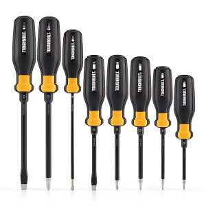 TOUGHBUILT 8pc�X�^���_�[�h�h���C�o�[�Z�b�g TB-H5S8-A �t�B���b�v�X PH1 PH2 PH3 �}�C�i�X SL1/4 SL5/16 �L���r�l�b�g 3/16 �X�N�G�A SQ1 SQ2 3�w���O���b�v �u���b�N�N�������b�L�X�`�[���V�����N