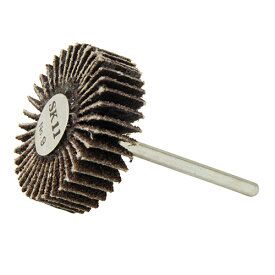 SK11 フラップホイル No.9 30X10X3/#60 軸径3mm 粒度60 電気ドリル エアーグラインダー用 金属 木工の研磨 サビ落とし 塗装はがしに
