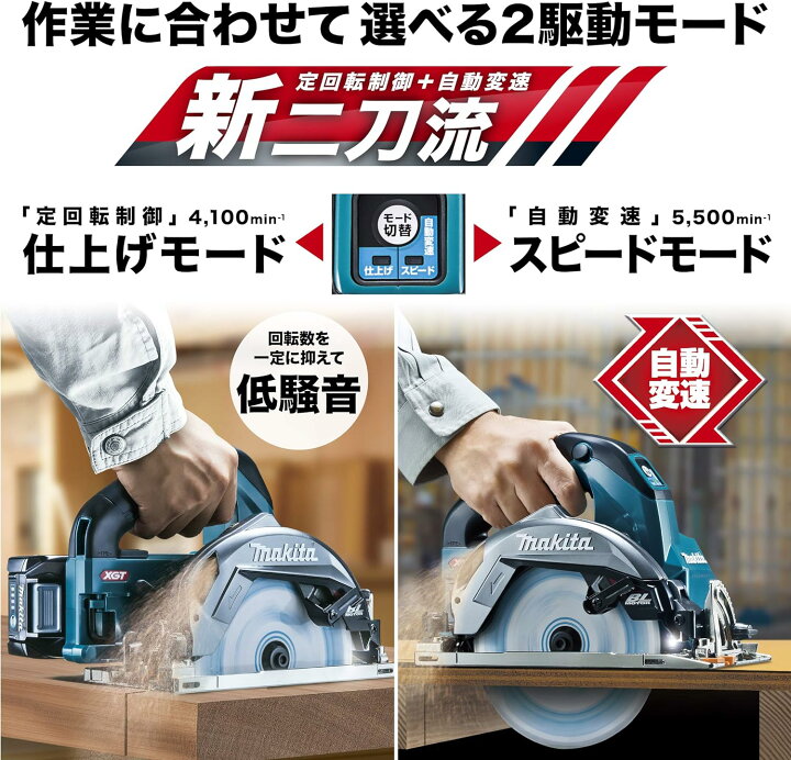 楽天市場】マキタ(makita) HS001GZ/B 165mm充電式マルノコ 40V 鮫肌 